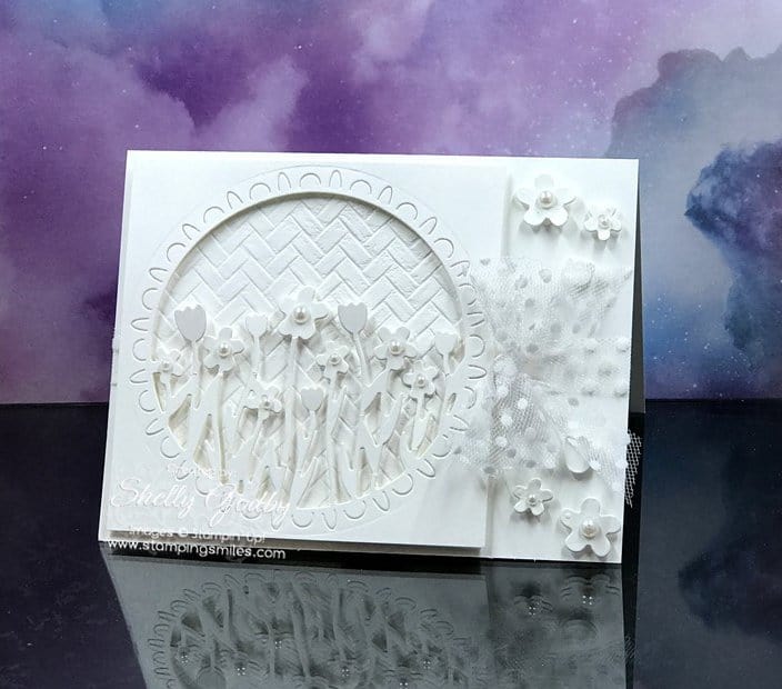 A Stunning AllWhite Sending Flowers Card!